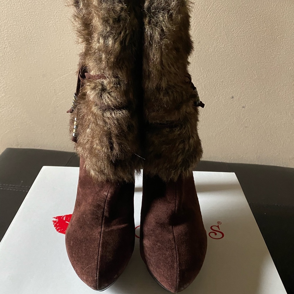 Faux Suede Boots